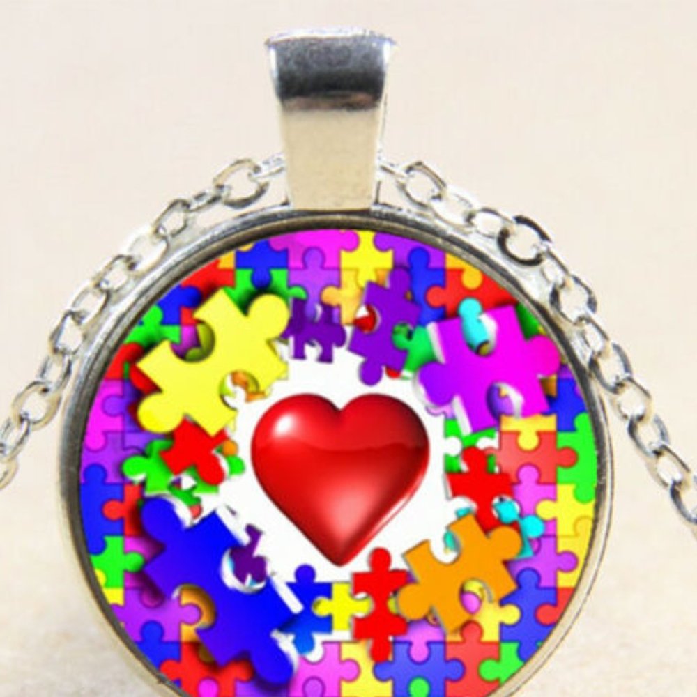 NWOT Autism Awareness Series Necklace